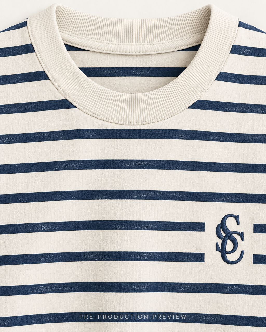 Generated pre-production artwork detail preview of Southerly Stripe Tee 129.