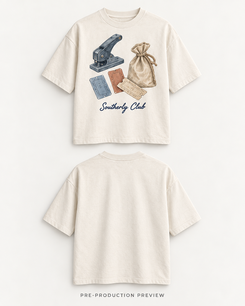 Generated pre-production back preview of Ferry Tokens Graphic Tee 132.