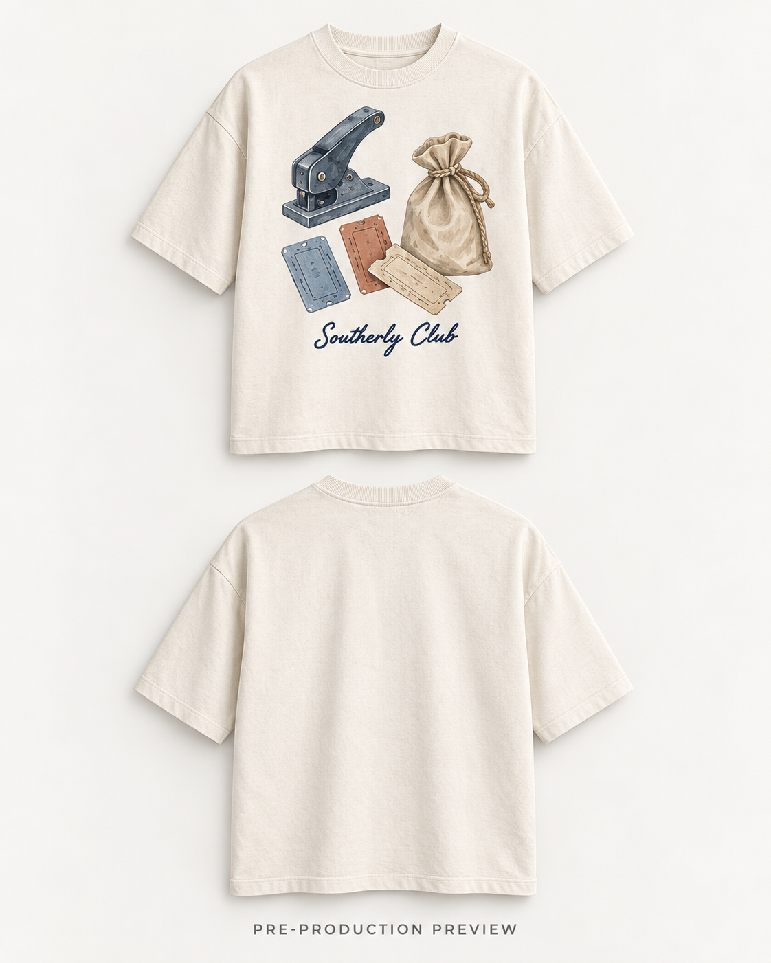 Generated pre-production back preview of Ferry Tokens Graphic Tee 132.