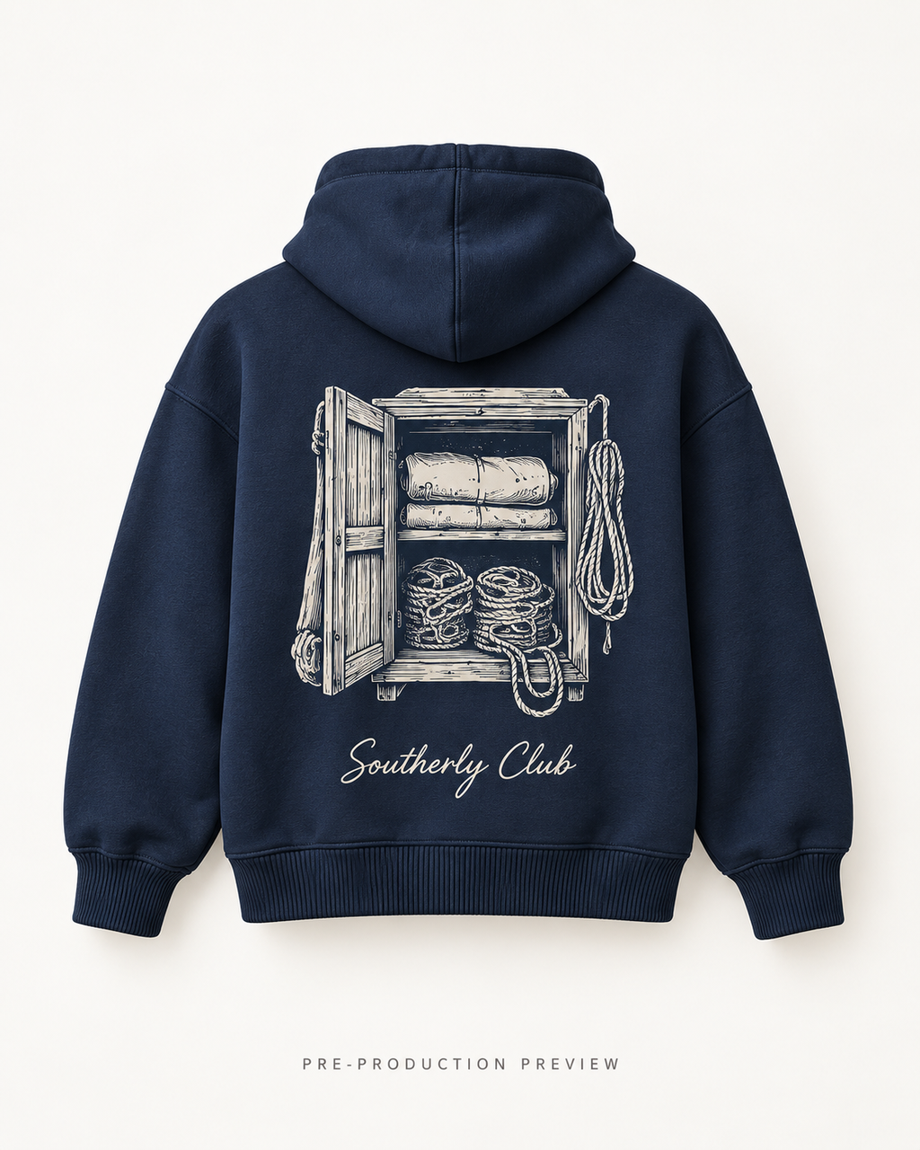 Generated pre-production back preview of Sailing Locker Graphic Hoodie 133.