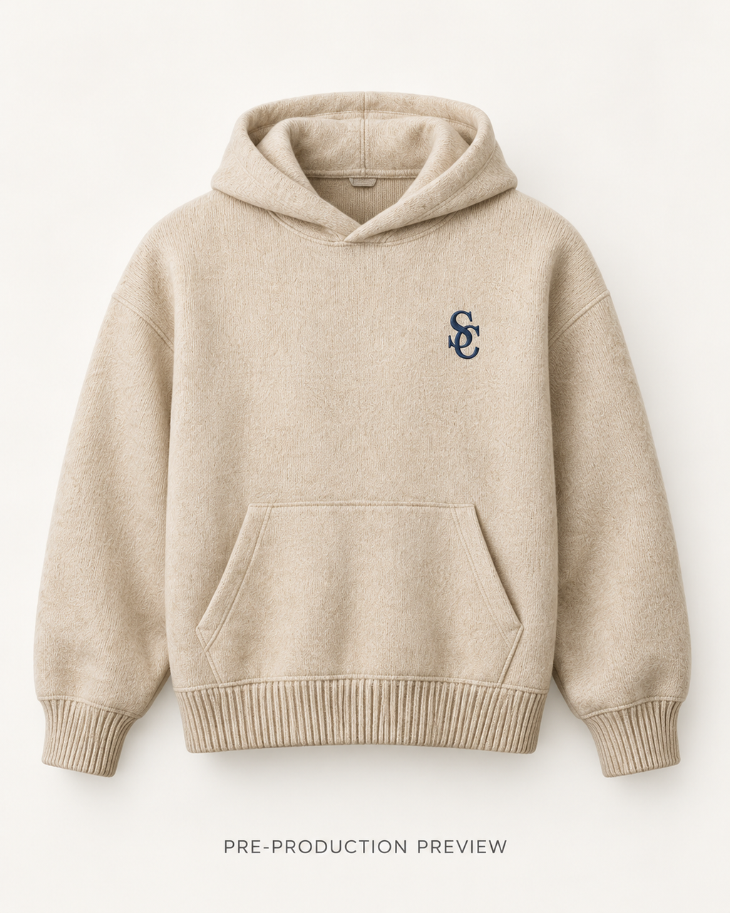 Generated pre-production front preview of Southerly Brushed Knit Hoodie 135.