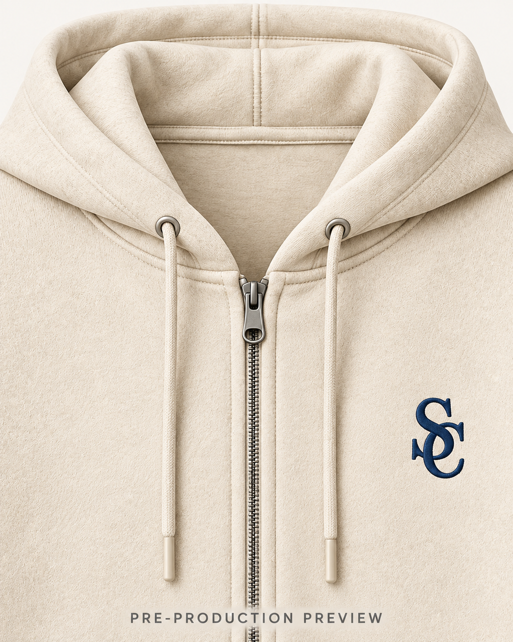 Generated pre-production artwork detail preview of Southerly Brushed Zip Hoodie 137.