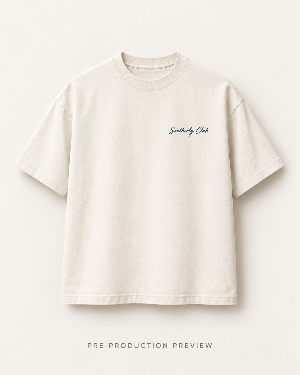 Generated pre-production front preview of Quiet Basin Graphic Tee 140.