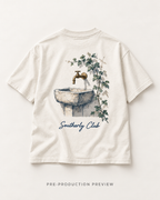 Generated pre-production flat lay preview of Quiet Basin Graphic Tee 140.