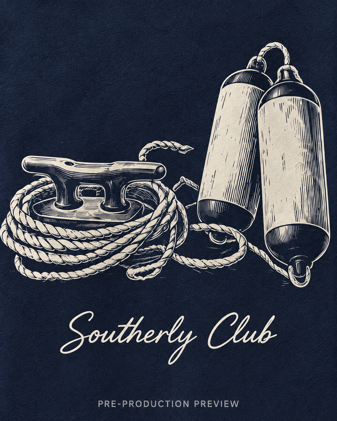 Generated pre-production artwork detail preview of Mooring Study Graphic Hoodie 141.