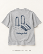 Generated pre-production flat lay preview of Landing Steps Graphic Tee 142.