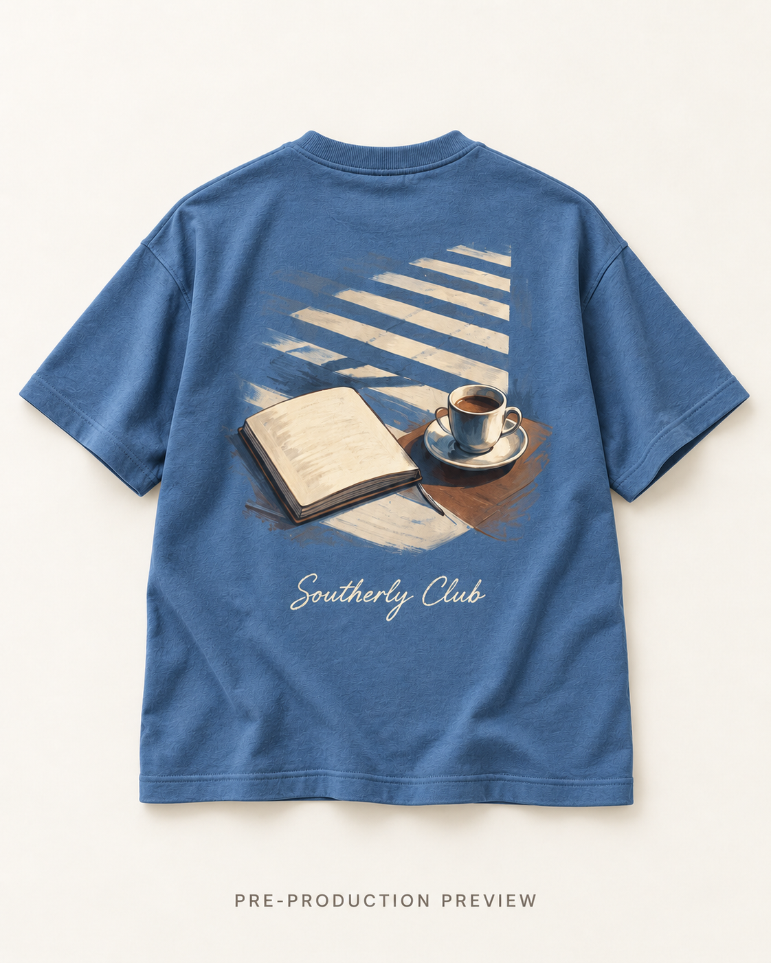 Generated pre-production flat lay preview of Shutter Light Graphic Tee 144.