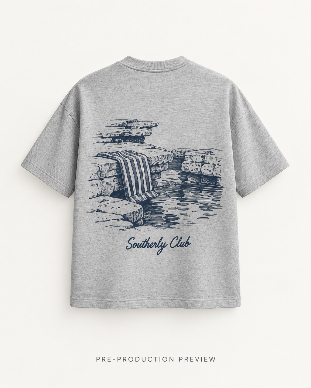 Generated pre-production back preview of Tide Pool Graphic Tee 150.