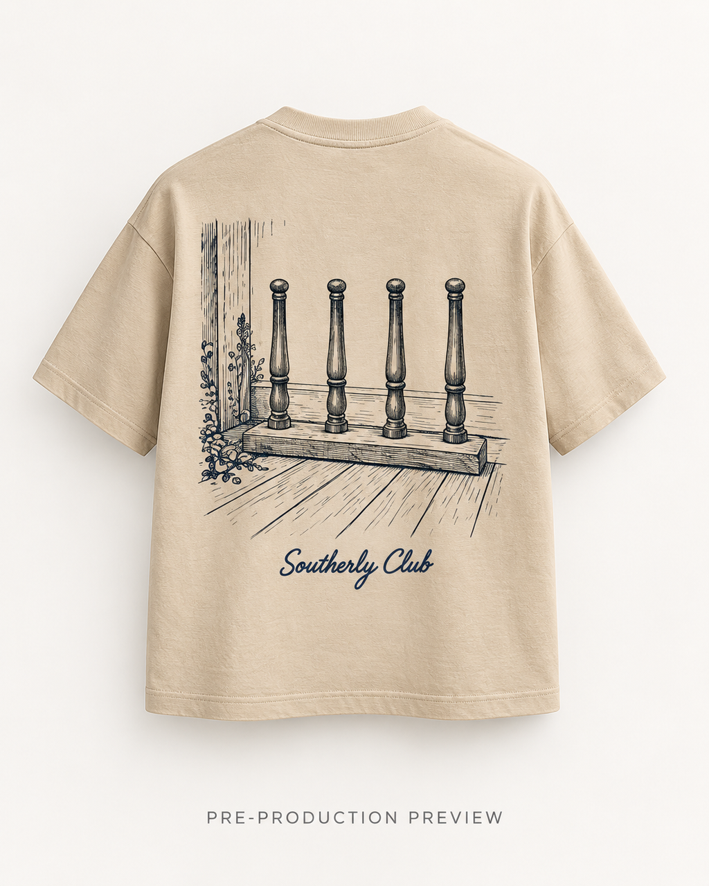Generated pre-production back preview of Winter Pegs Graphic Tee 151.