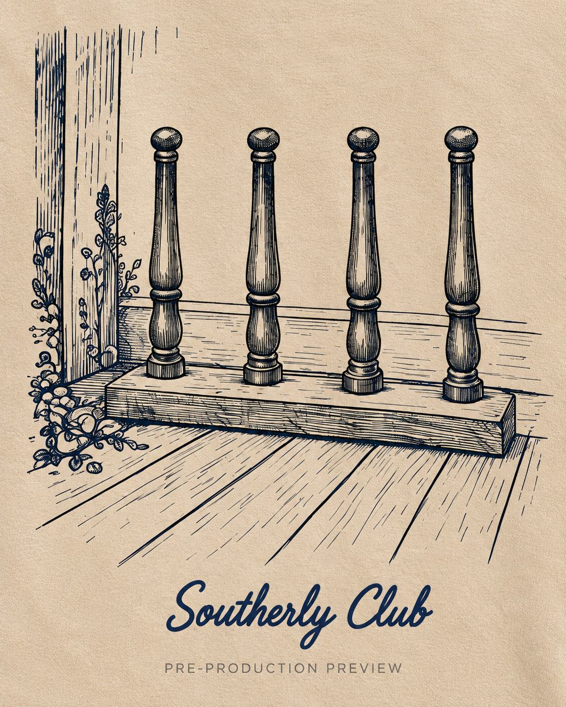 Generated pre-production artwork detail preview of Winter Pegs Graphic Tee 151.