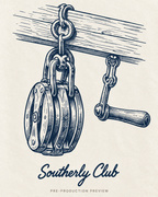 Generated pre-production artwork detail preview of Rope Pulley Graphic Tee 153.