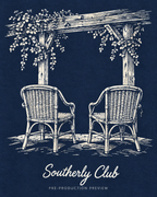 Generated pre-production artwork detail preview of Veranda Chairs Graphic Tee 154.