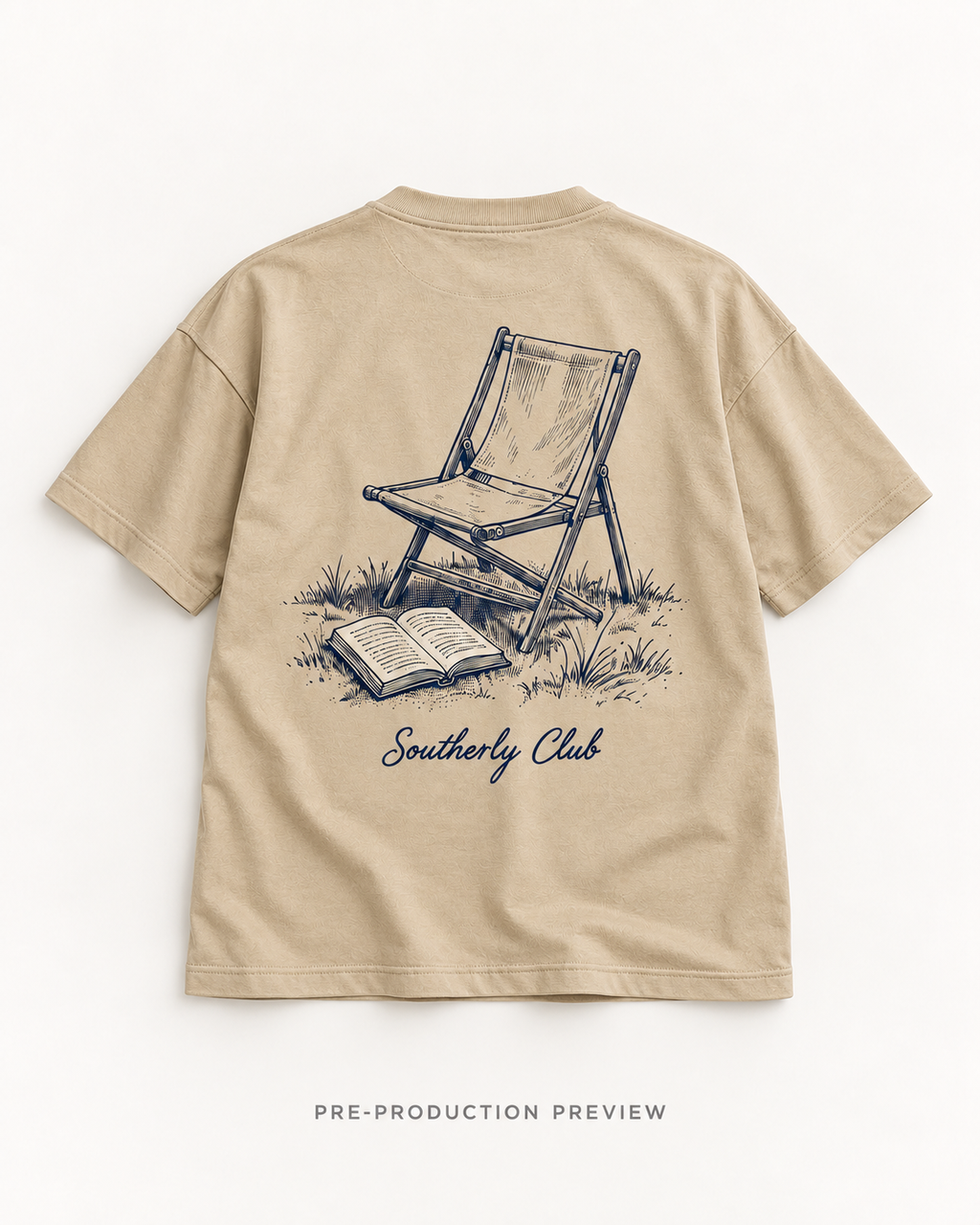 Generated pre-production flat lay preview of Canvas Seat Graphic Tee 159.