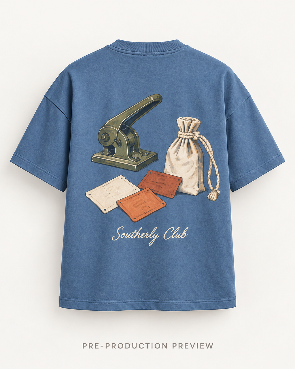 Generated pre-production back preview of Ferry Tokens Graphic Tee 160.