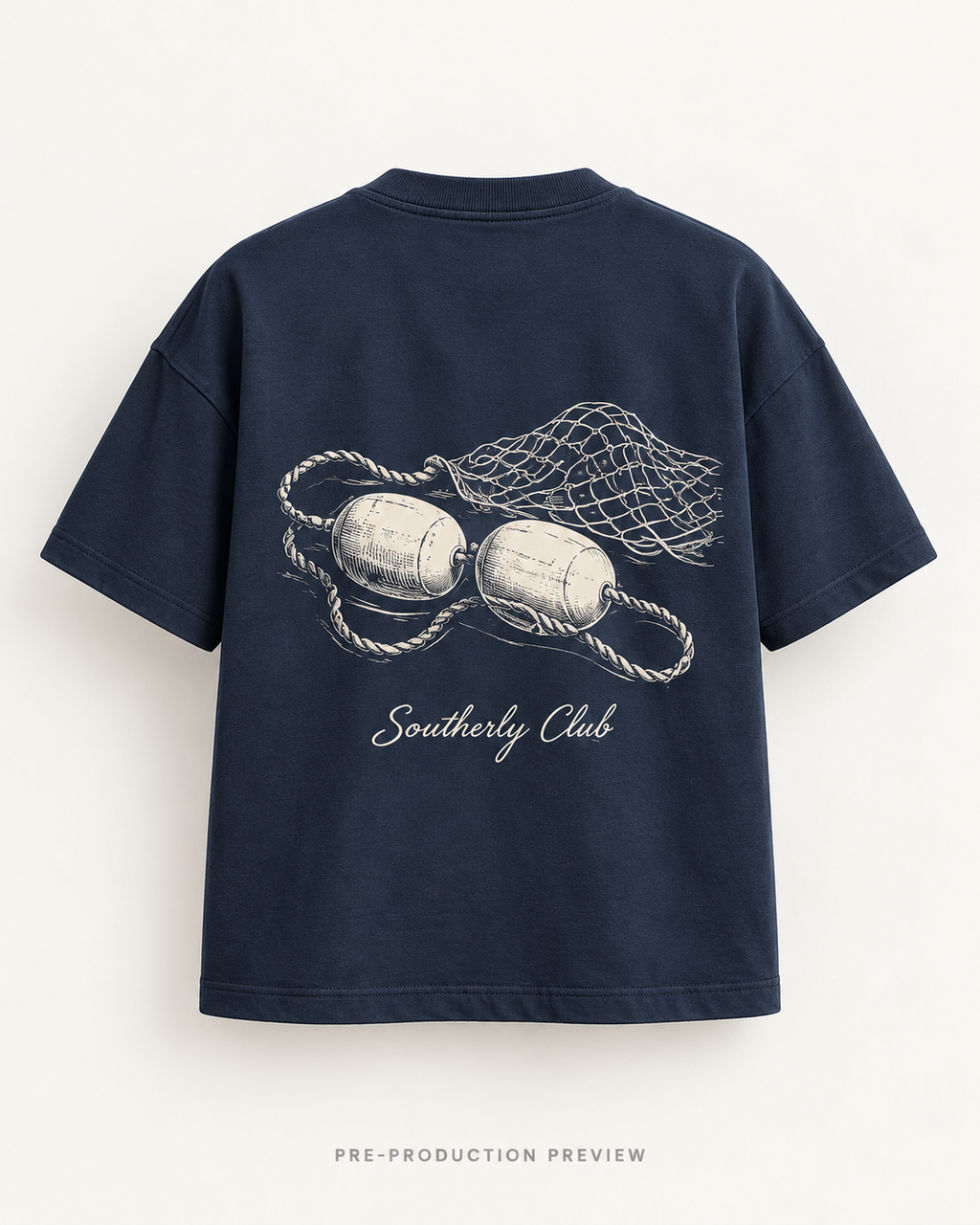 Generated pre-production back preview of Breakwater Gear Graphic Tee 165.