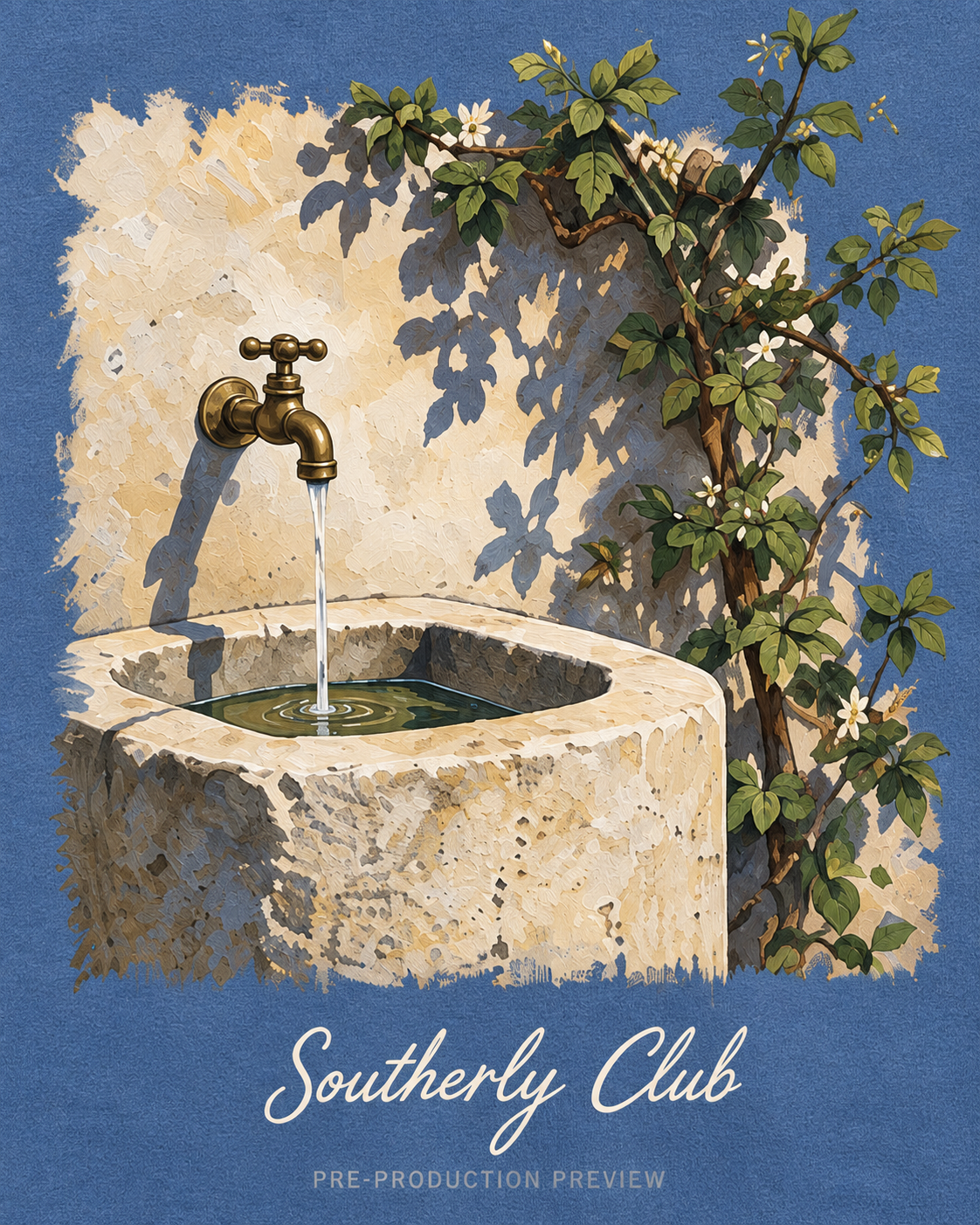 Generated pre-production artwork detail preview of Quiet Basin Graphic Tee 168.