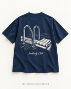 Generated pre-production flat lay preview of Landing Steps Graphic Tee 170.