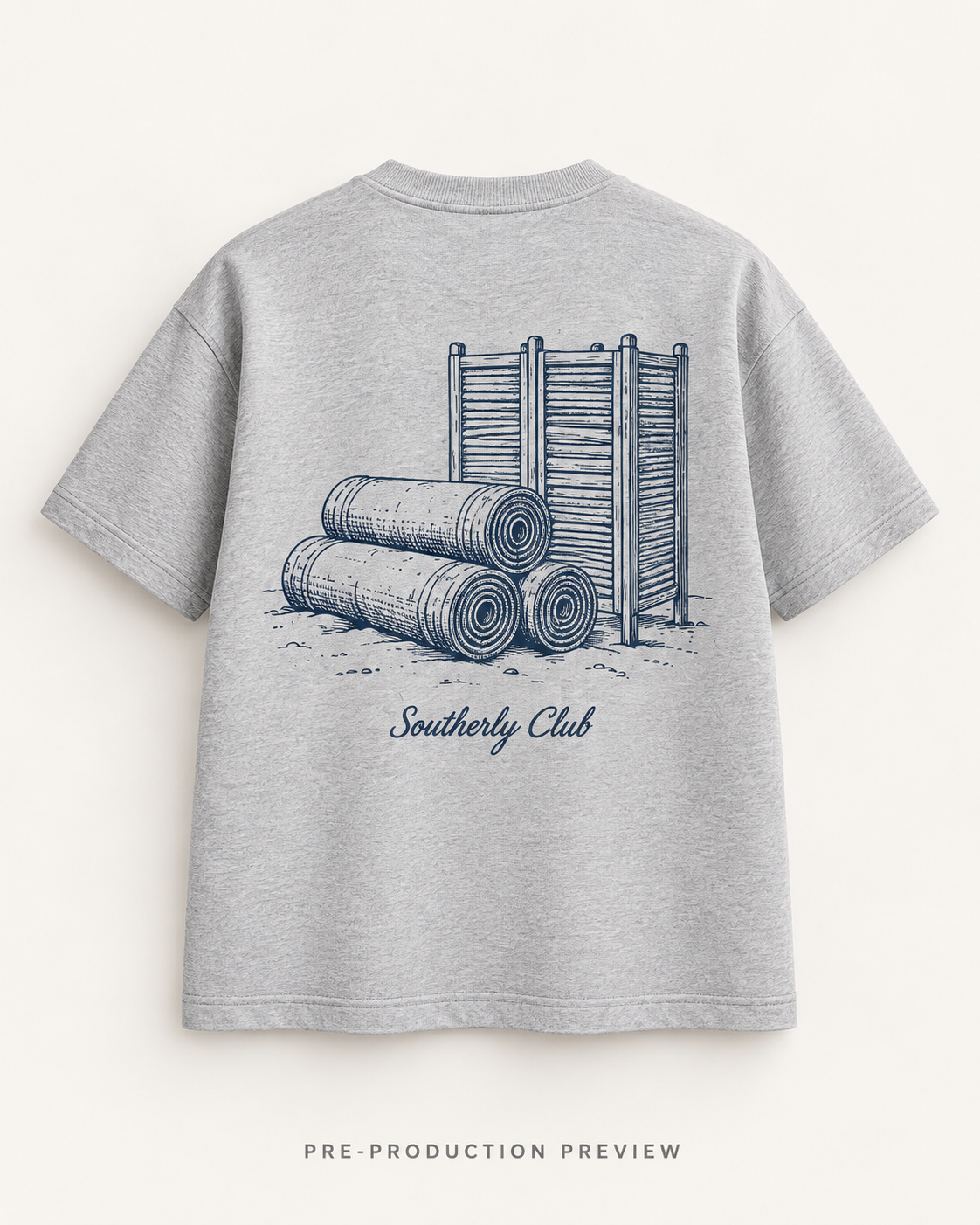 Generated pre-production back preview of Bathing Screen Graphic Tee 174.