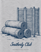 Generated pre-production artwork detail preview of Bathing Screen Graphic Tee 174.