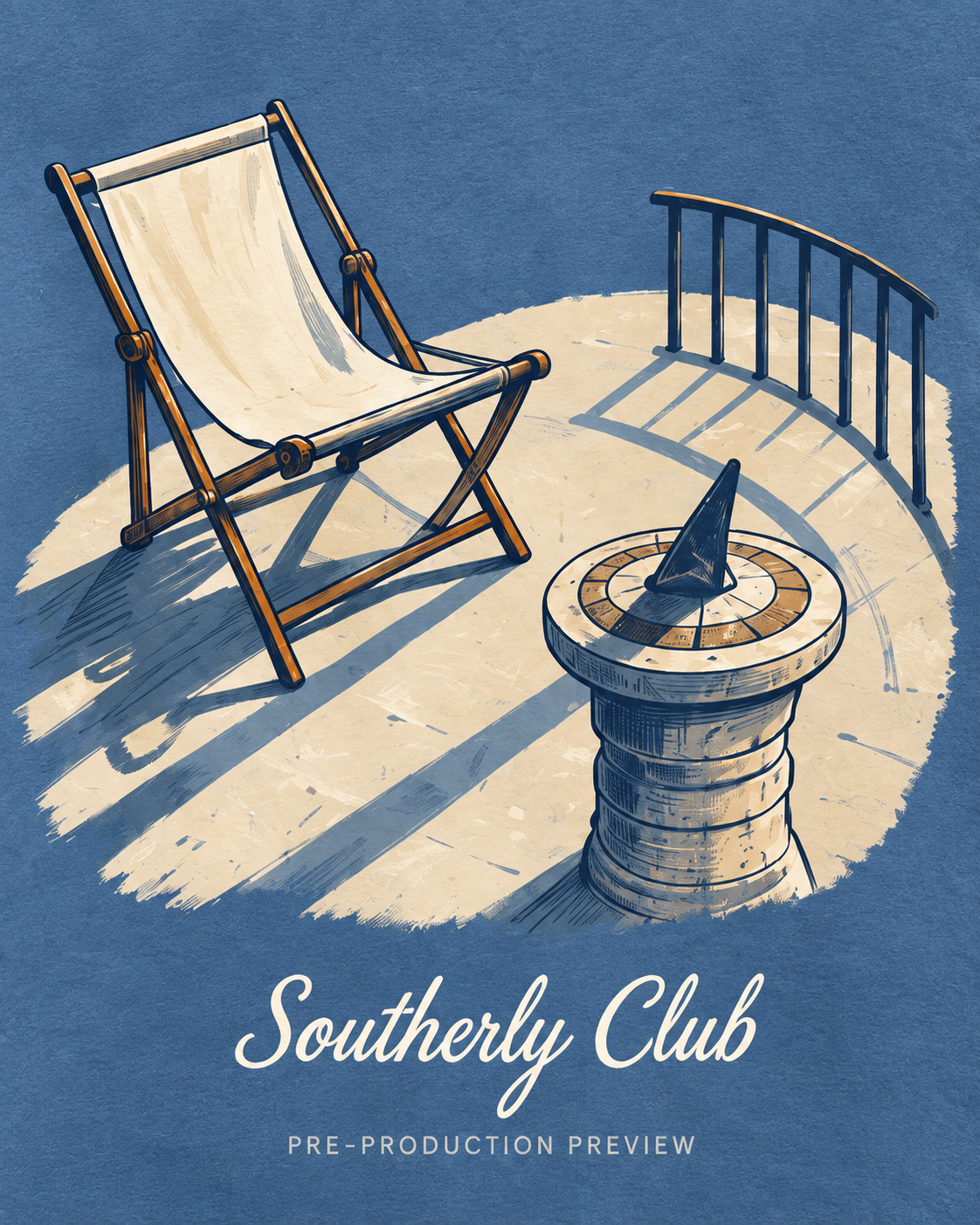 Generated pre-production artwork detail preview of Sundial Study Graphic Tee 176.