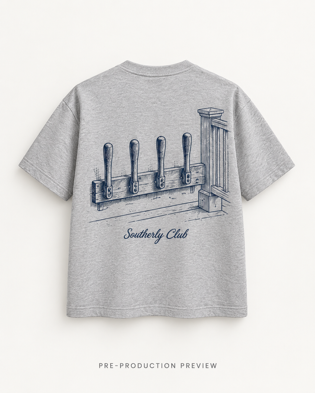 Generated pre-production back preview of Winter Pegs Graphic Tee 179.