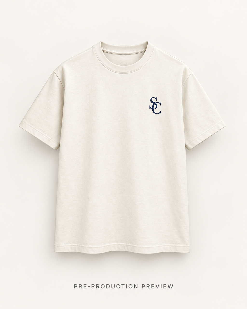 Generated pre-production front preview of Southerly Essential Tee 185.