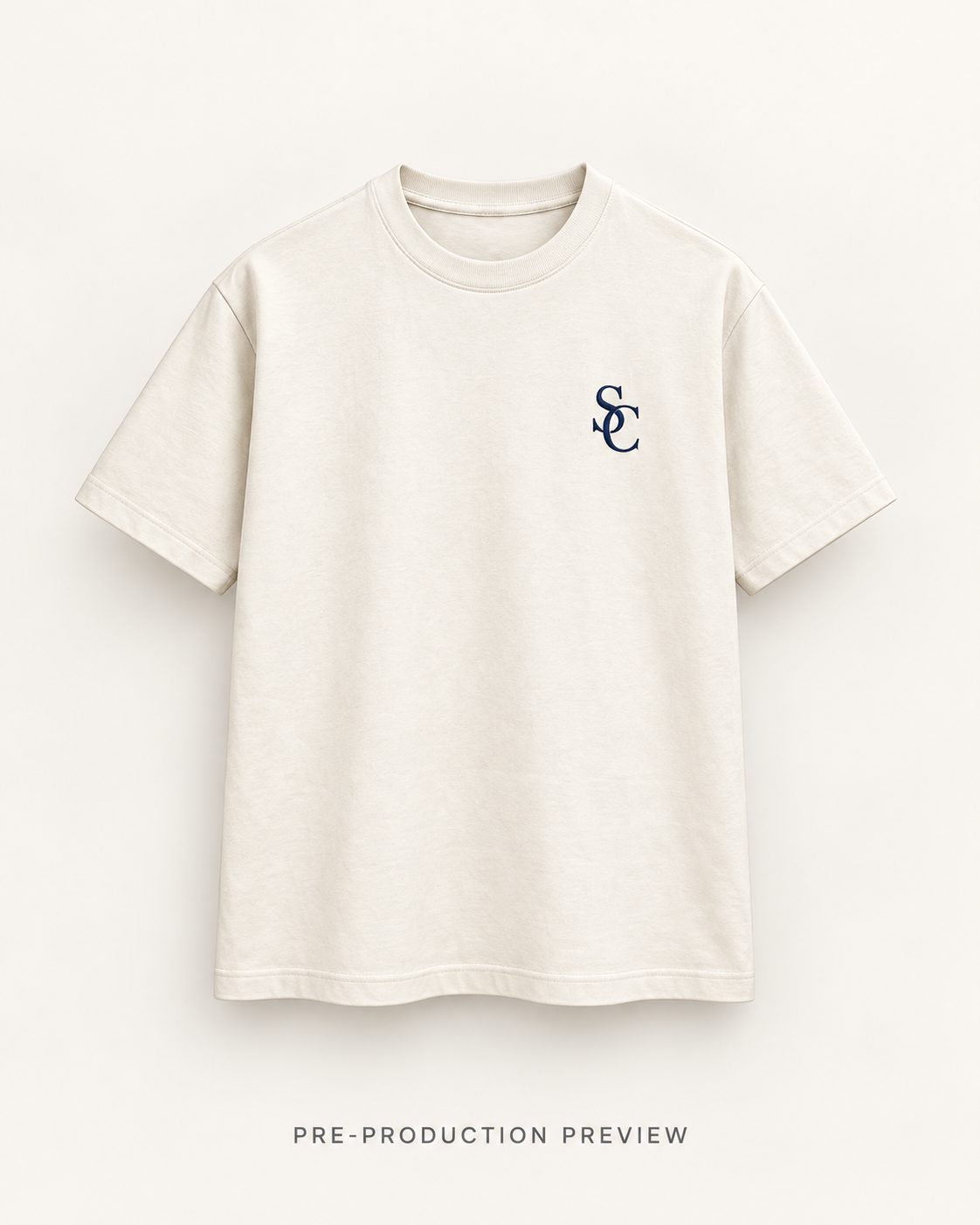 Generated pre-production front preview of Southerly Essential Tee 185.