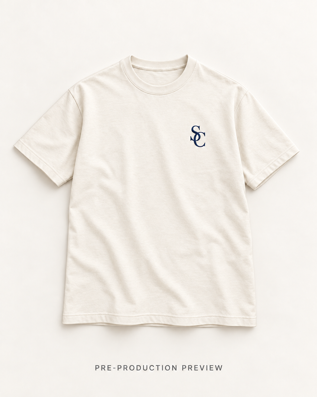Generated pre-production flat lay preview of Southerly Essential Tee 185.