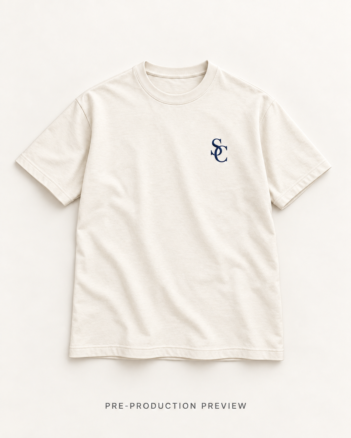 Generated pre-production flat lay preview of Southerly Essential Tee 185.