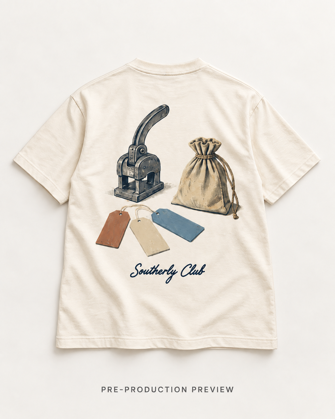 Generated pre-production flat lay preview of Ferry Tokens Graphic Tee 188.