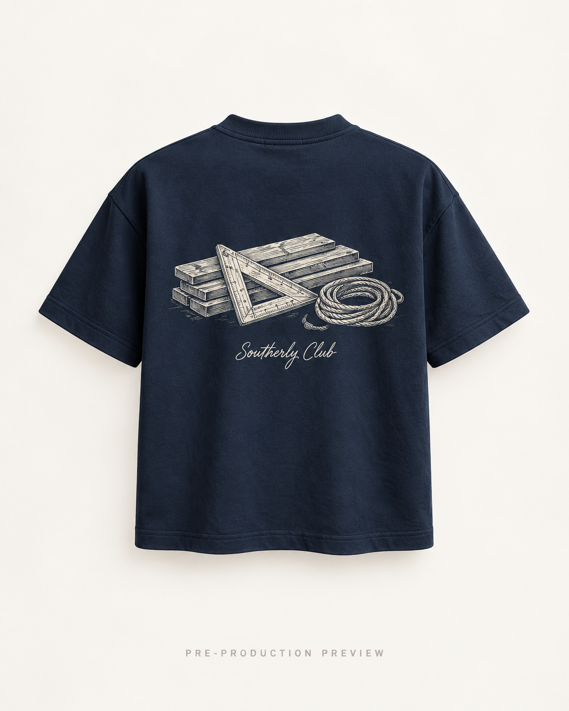 Generated pre-production back preview of Boardwalk Lines Graphic Tee 194.