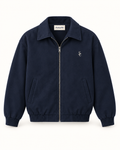 Southerly Club Navy zip blouson, front design preview