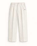 Southerly Club Cream straight trousers, front design preview