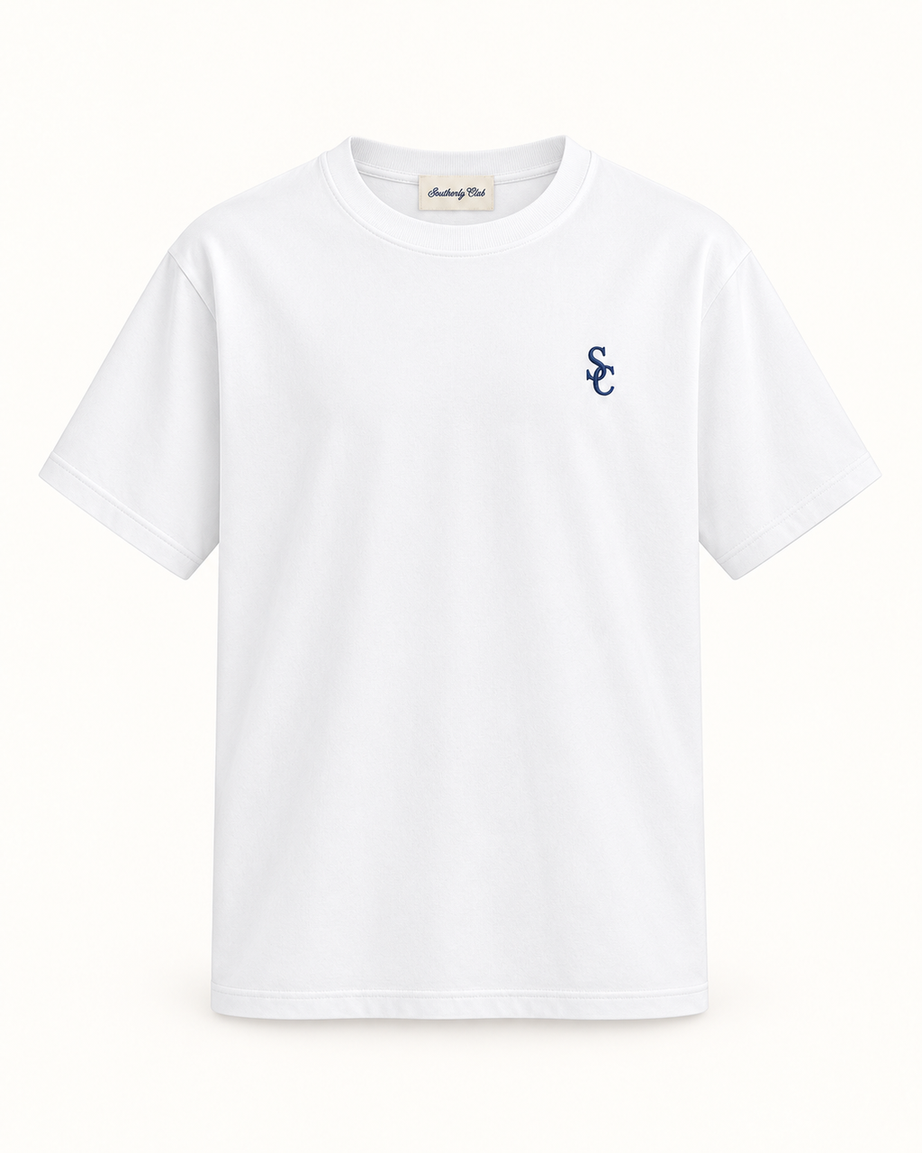 Southerly Club Sailing ring graphic tee, front design preview