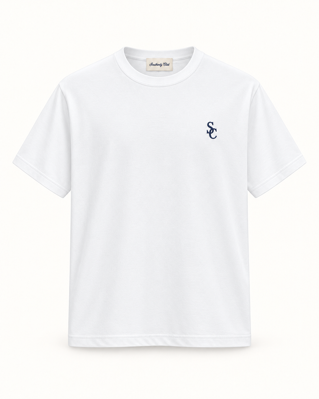 Southerly Club Deck coffee graphic tee, front design preview