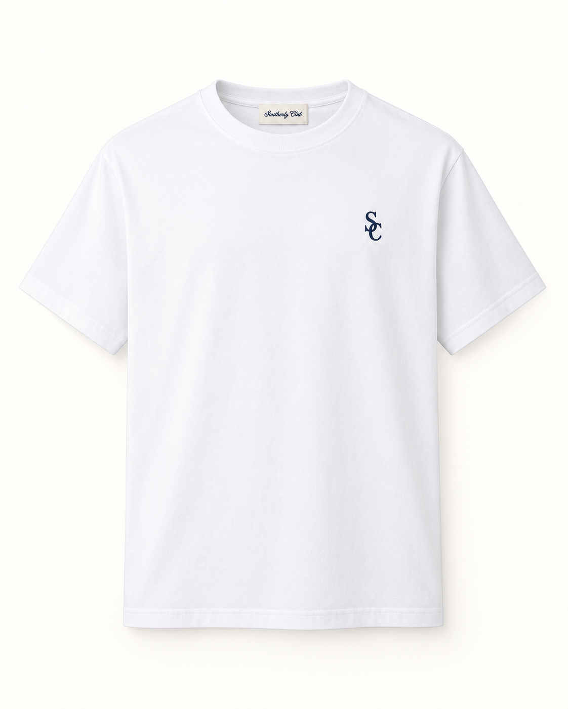Southerly Club Sailboat wordmark tee, front design preview