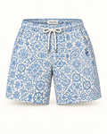 Southerly Club Blue nautical pattern swim shorts, front design preview