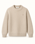 Southerly Club Cream rib crew, front design preview