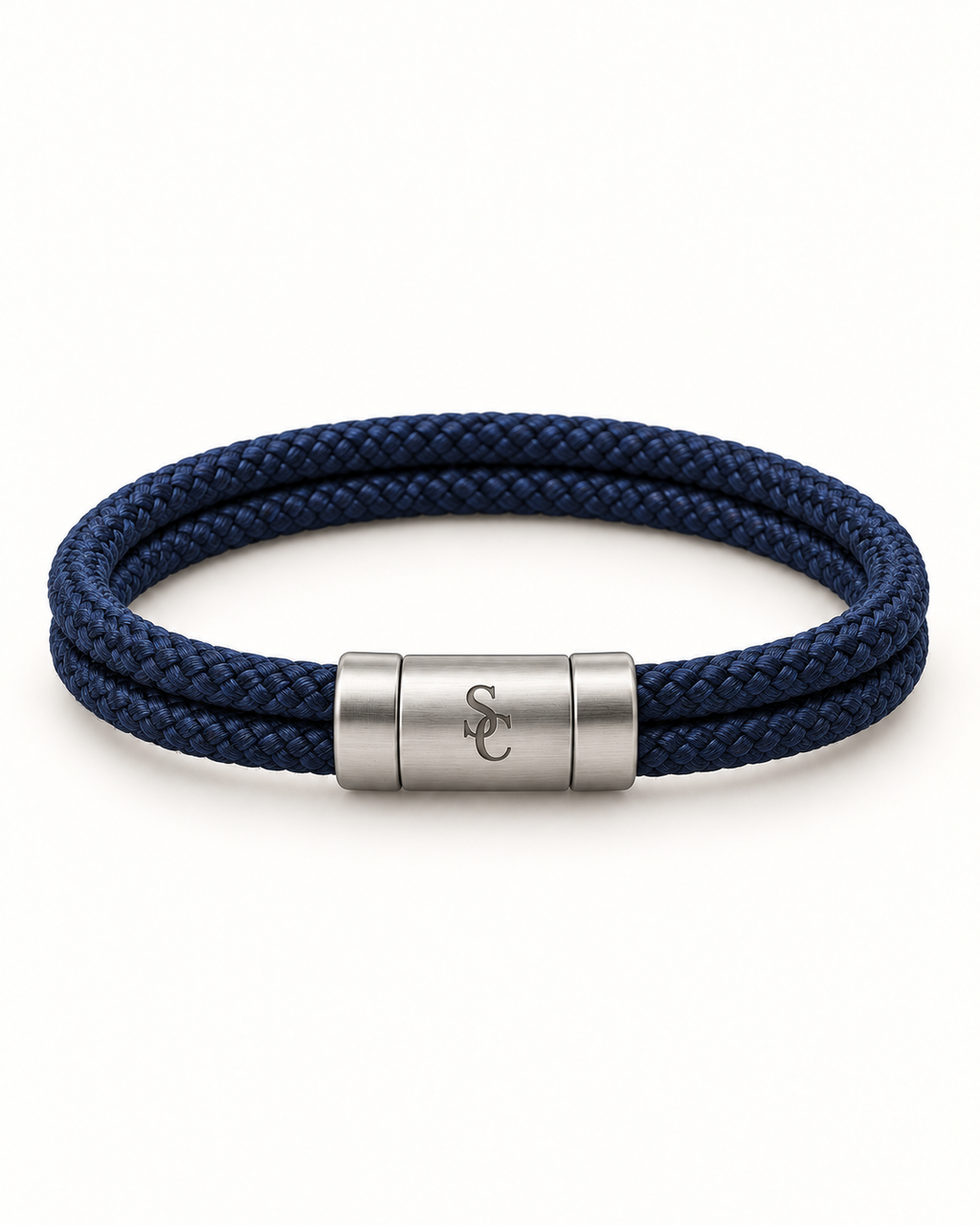 Southerly Club Navy double cord bracelet. Generated product design preview.