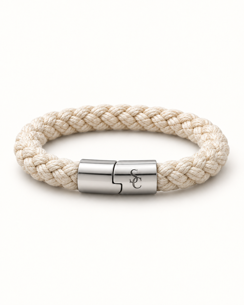 Southerly Club Cream rope bracelet. Generated product design preview.